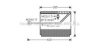 AVA QUALITY COOLING HDV265 Evaporator, air conditioning